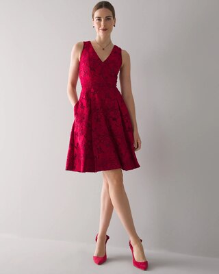 Lace Fit & Flare Dress