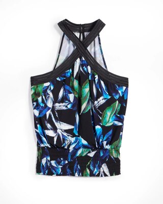 Cross-Front Matte Jersey Halter