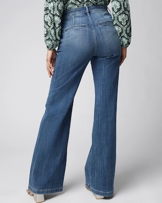 Curvy Extra High-Rise Everyday Soft Denim™ Wide Leg Jeans click to view larger image.