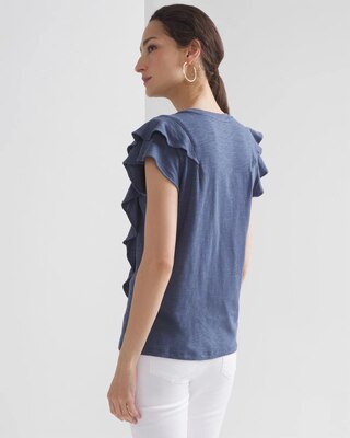 Ruffle Sleeve Tee click to view larger image.