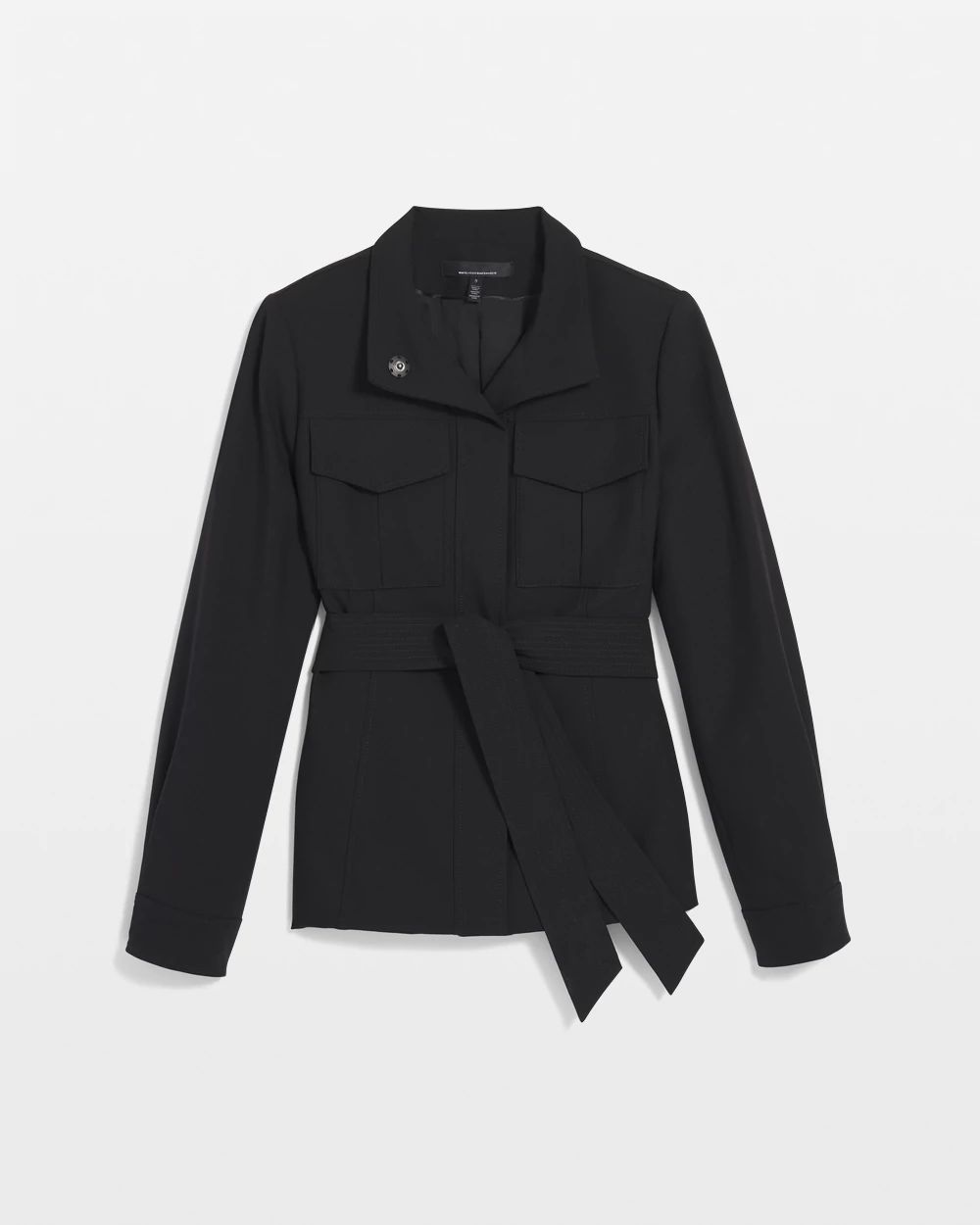 Petite Belted Safari Jacket