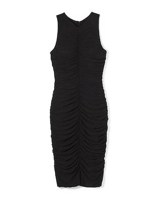 Ruched + Mesh Halter Dress click to view larger image.