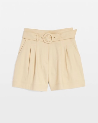 Extra High-Rise Belted Shorts click to view larger image.