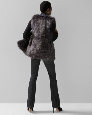 Faux Feather Vest