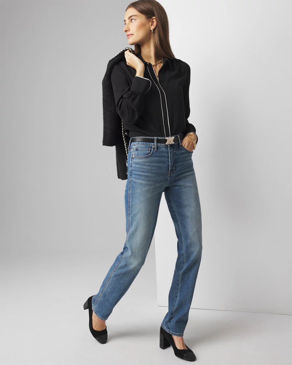 Soft Shirt with Piping