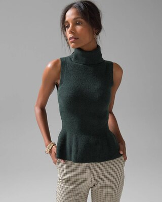 Sleeveless Soft Tank Peplum