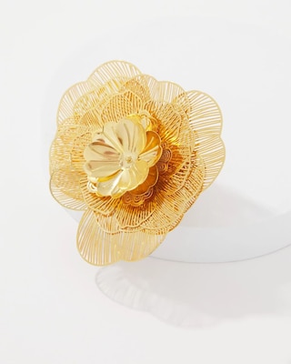 3D Floral Brooch click to view larger image.