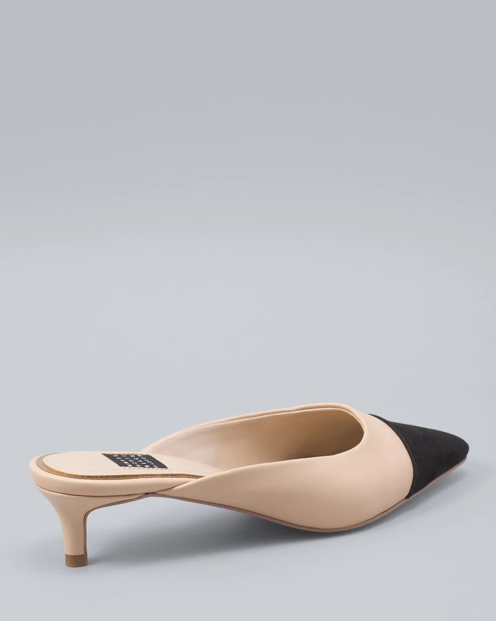 Colorblock Leather Mules