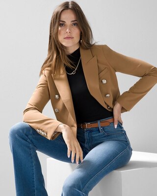 WHBM® Studio Cropped Blazer