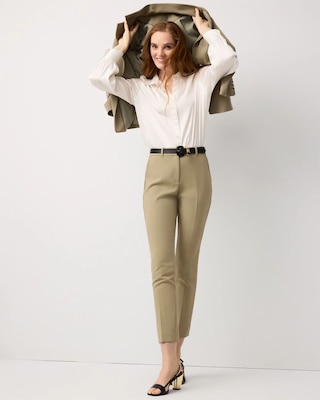 High-Rise Elle Slim Ankle Pant click to view larger image.