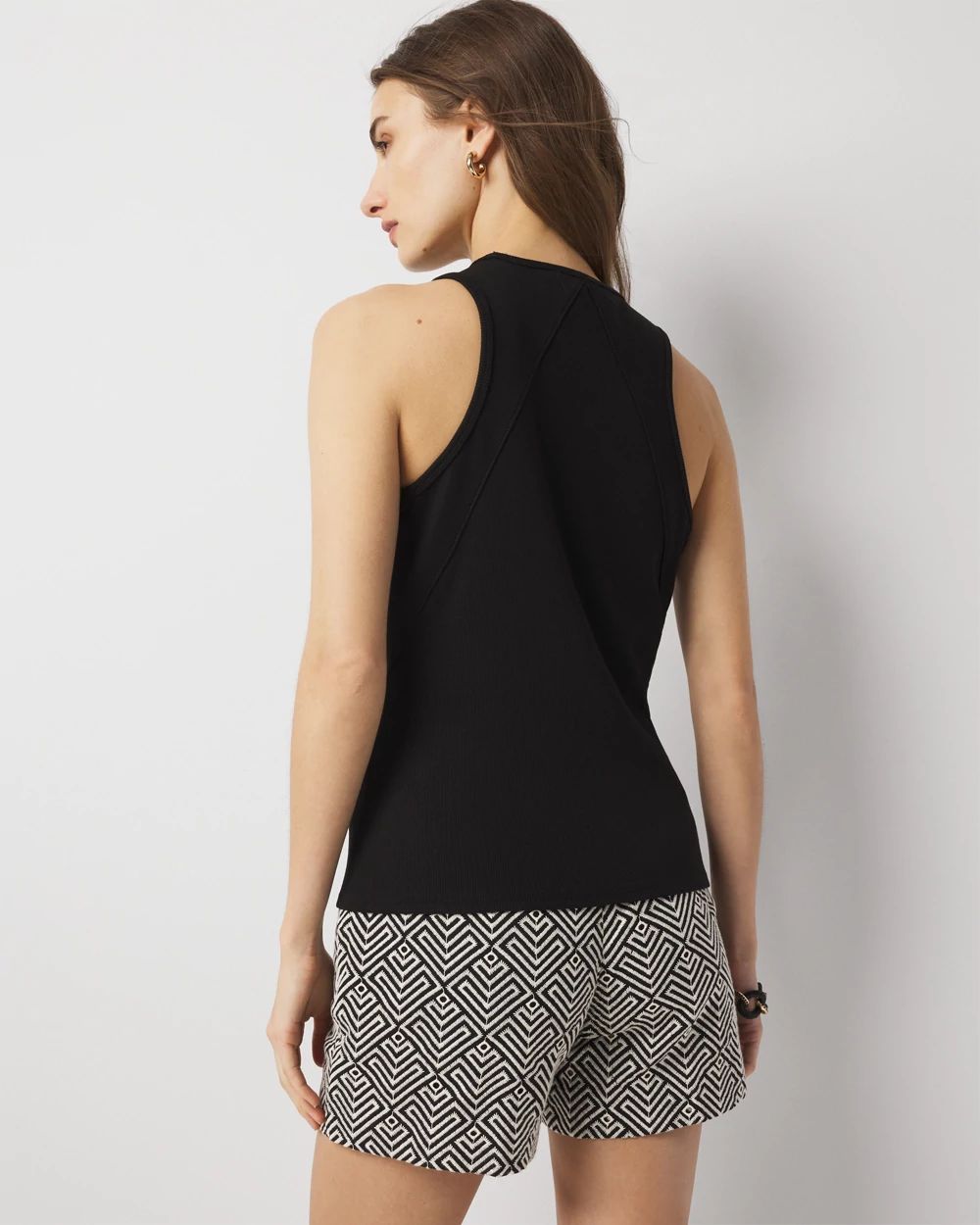 WHBM FORME™ Ribbed Stretch Racer Back Tank