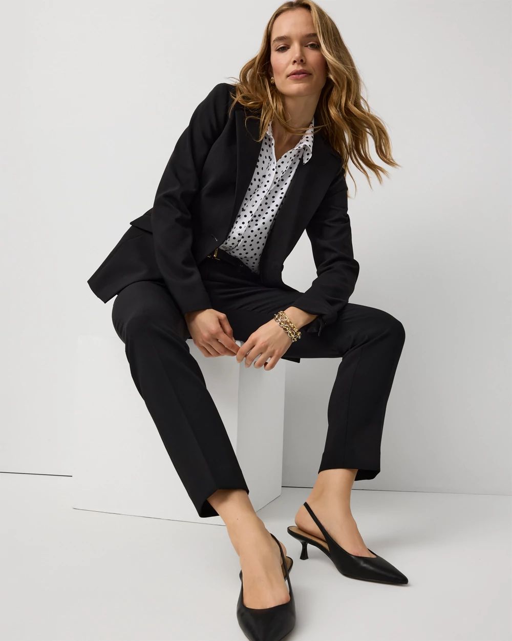 Mid Rise Elle Slim Ankle Pant