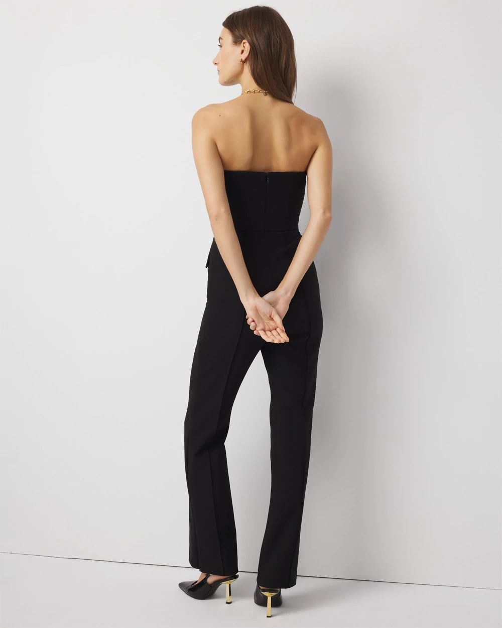 Double Weave Tuxedo Jumpsuit click to view larger image.