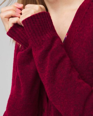 Petite Long Sleeve Boyfriend Cardigan click to view larger image.