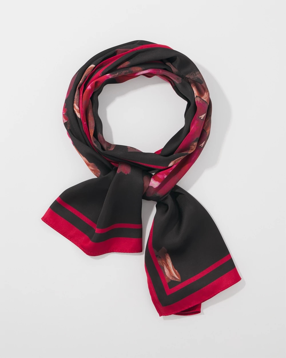 Twill Floral Oblong Scarf