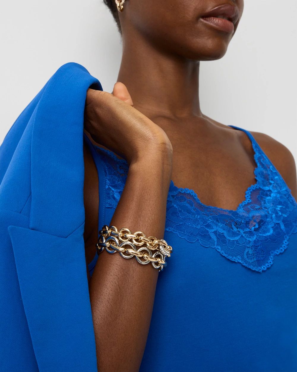 Rings + Links Two-Pack Stretch Bracelets