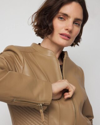 Moto Leather Jacket click to view larger image.