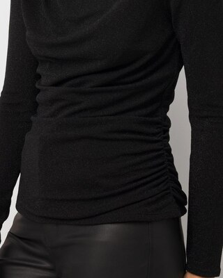 WHBM FORME™ Stretch Metallic Long-Sleeve Tee click to view larger image.