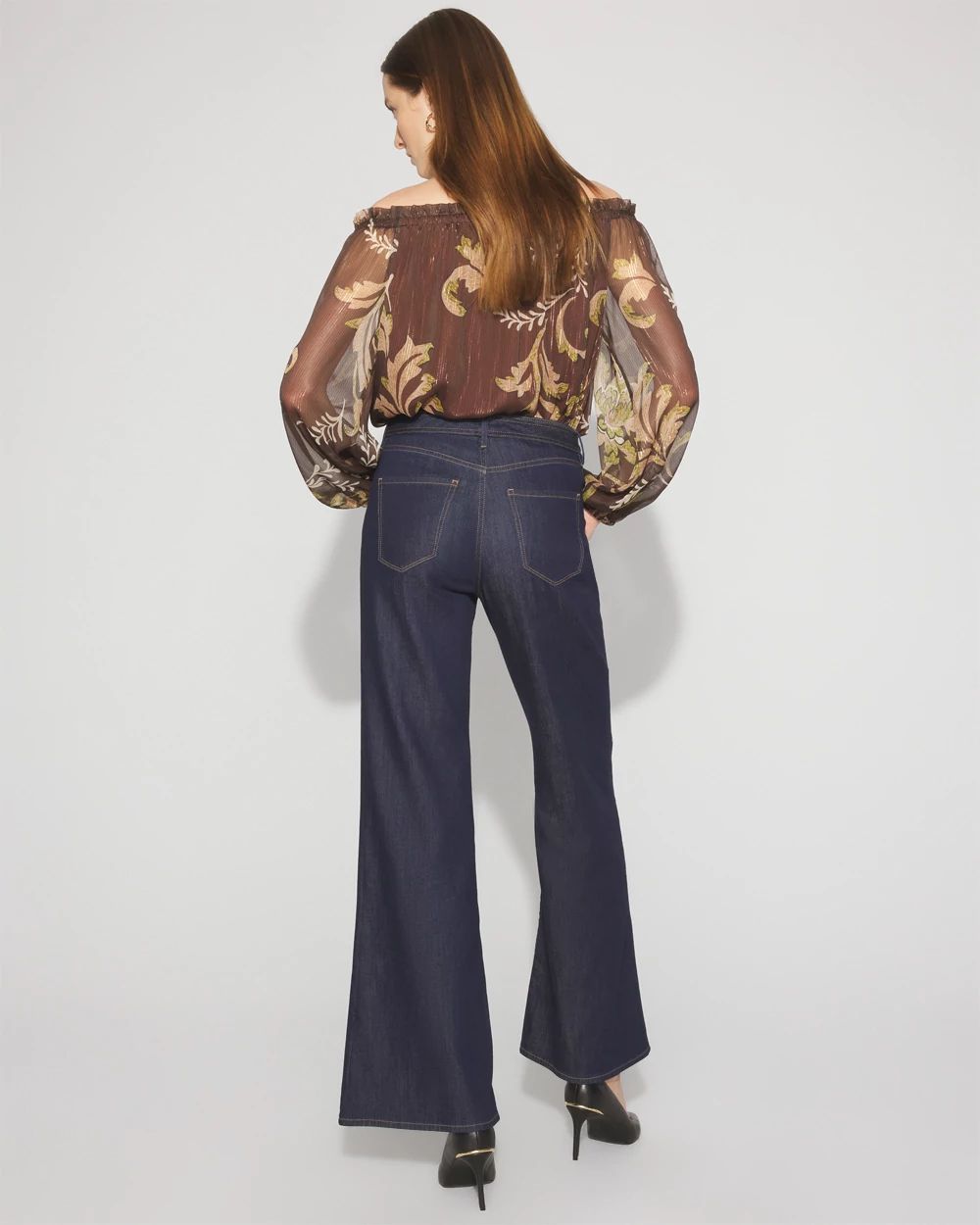 High-Rise Belted Wide-Leg Jean
