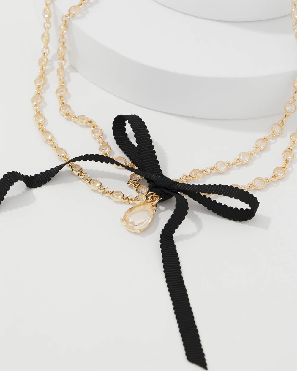 Bow Multistrand Necklace