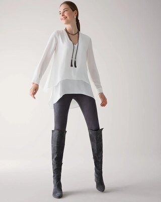 Vegan Suede WHBM® Runway Legging