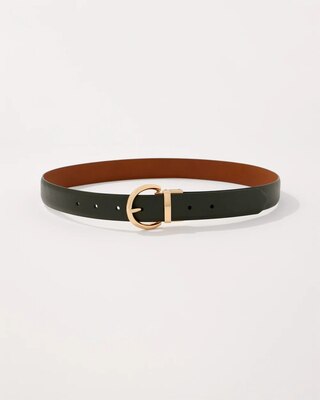 Olive + Chestnut Reversible Pant Belt click to view larger image.