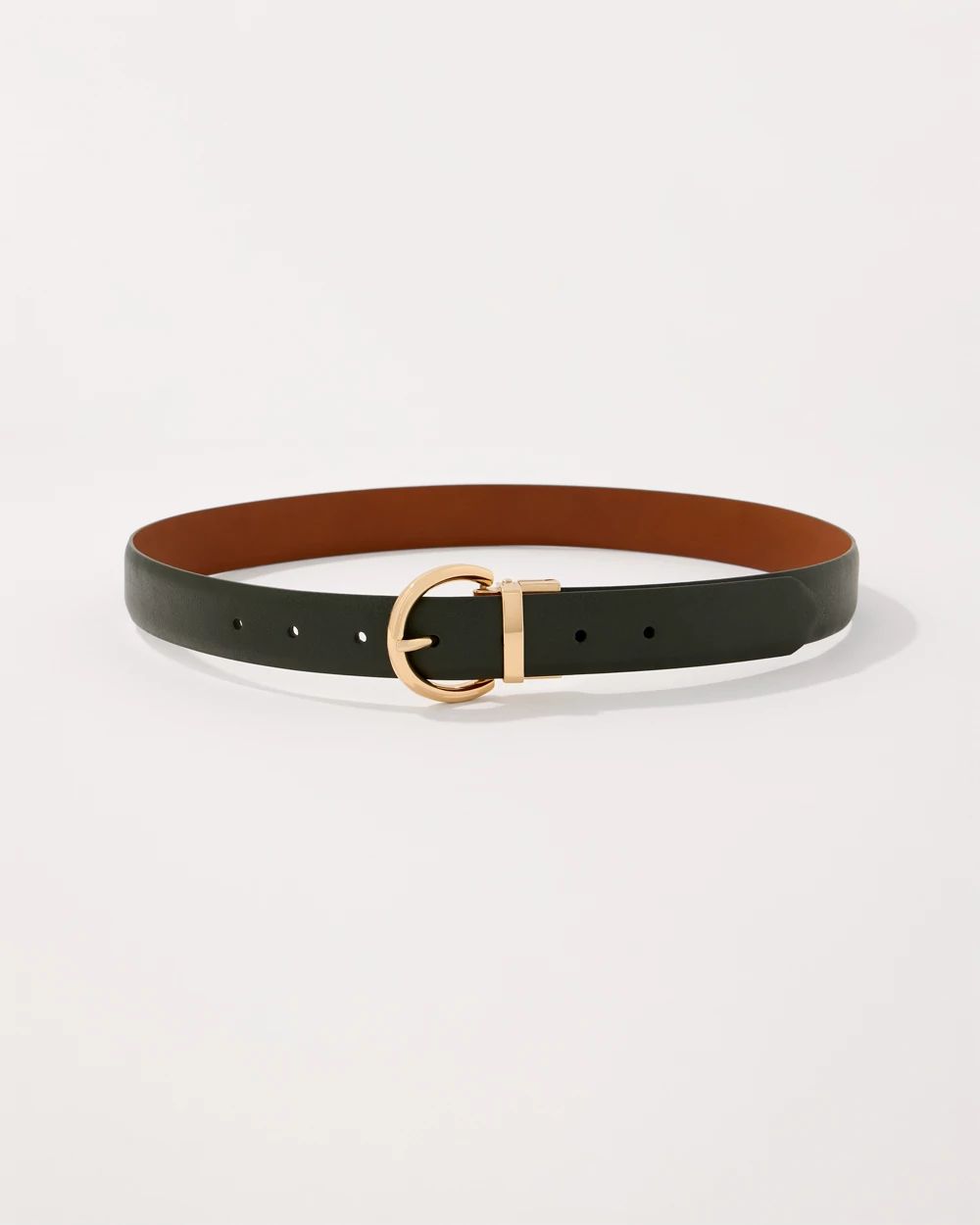 Olive + Chestnut Reversible Pant Belt click to view larger image.