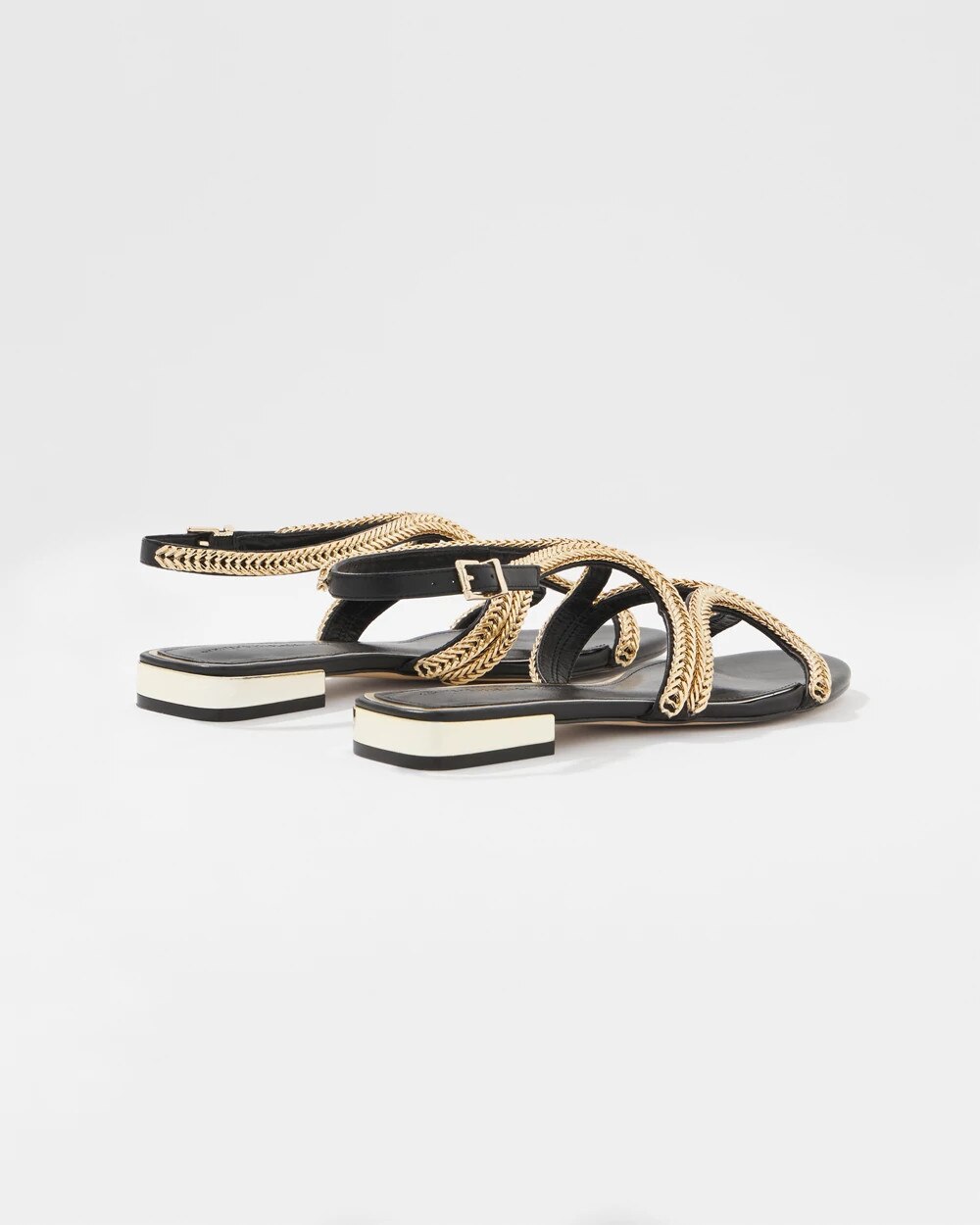 Chain Strap Flat Sandal - image 3