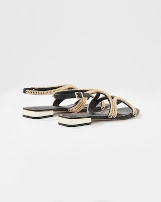 Chain Strap Flat Sandal click to view larger image.