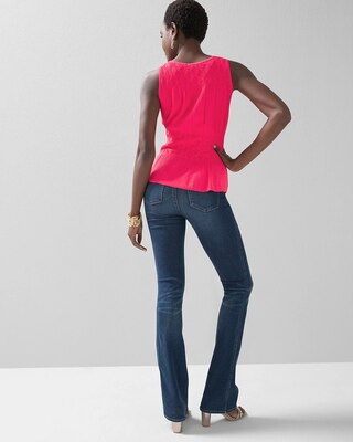Mix Stitch Peplum Top