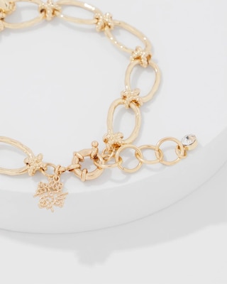 Mother of Pearl Charm Bracelet click to view larger image.
