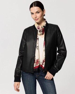 Coated Bomber Jacket