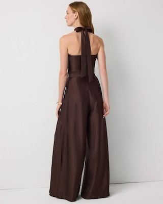Belted Halter Jumpsuit click to view larger image.