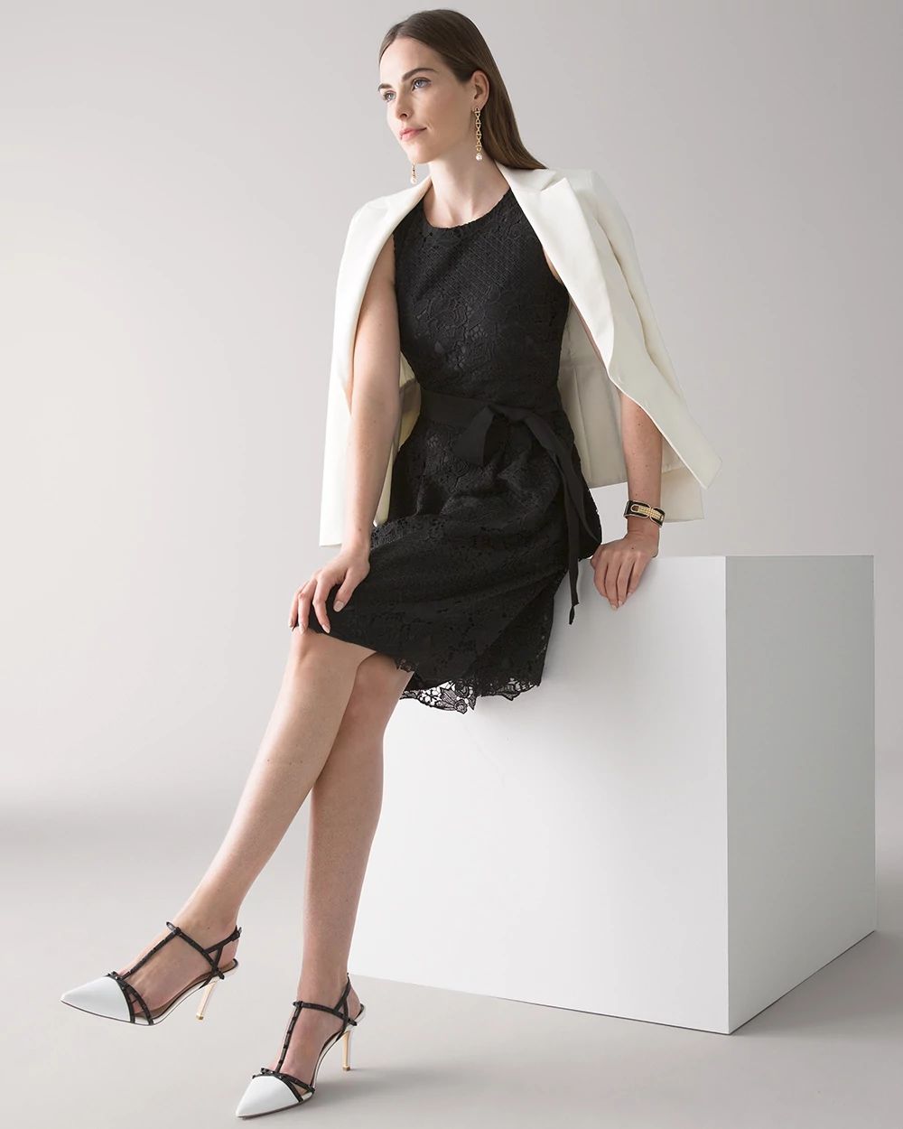 White house black market fit and flare dress shop