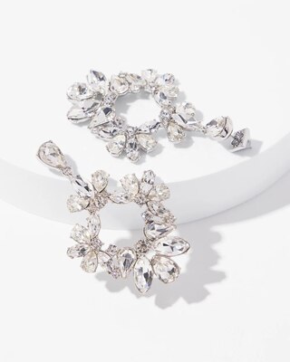 Crystal Statement Drop Earrings click to view larger image.