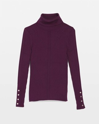 Ribbed Turtleneck Sweater click to view larger image.