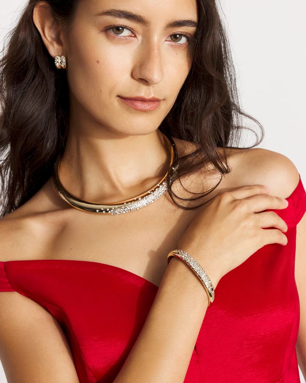 Dusted Pavé Cuff Bracelet