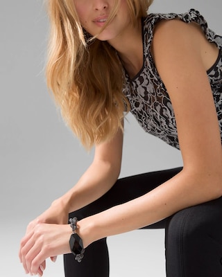 Hematite+Jet Bracelet