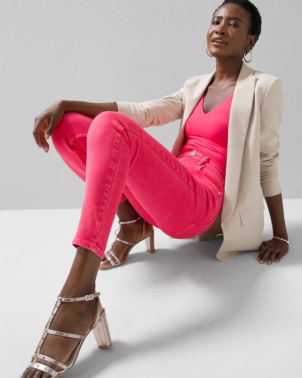 Mid-Rise Skinny Ankle Jeans