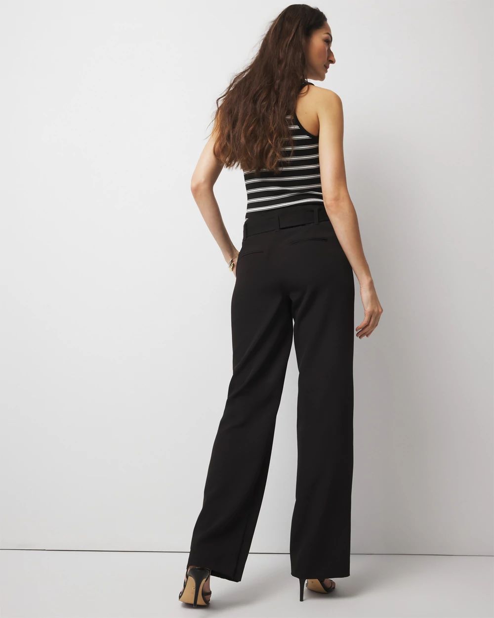 Belted Utility Wide Leg Pant click to view larger image.