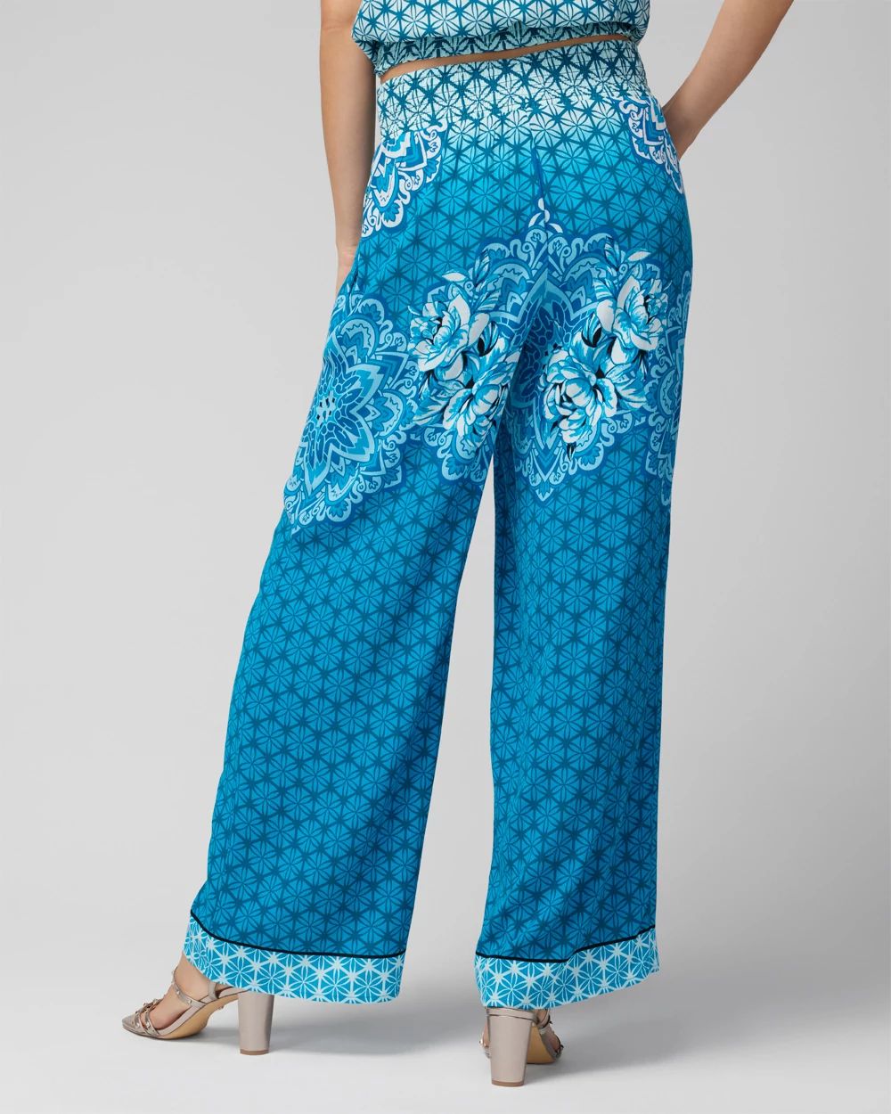 Smocked Waist Coverup Pant