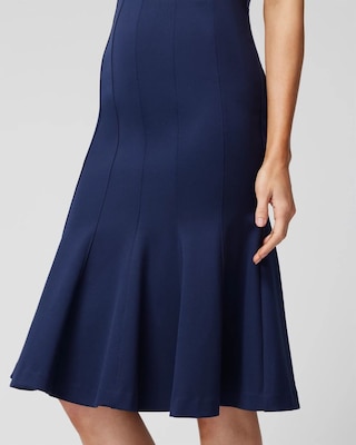 Sleeveless Seamed Mermaid Midi Dress