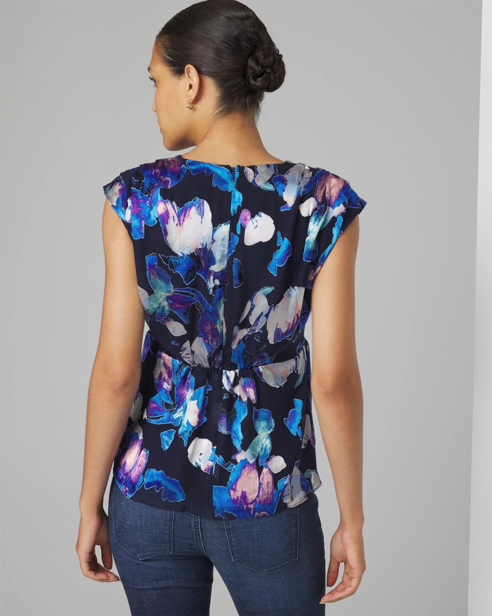 Silk Blend Burnout Shell - image 4