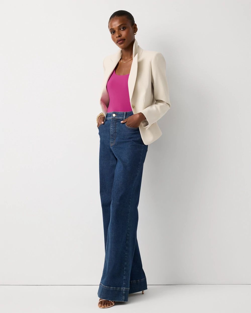 WHBM FORME™ All Ways Stretch Dual Neck Tank