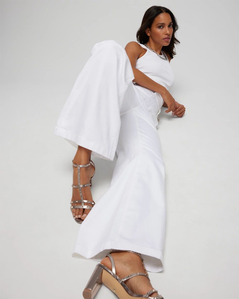 High-Rise Mariner Wide Leg Jeans