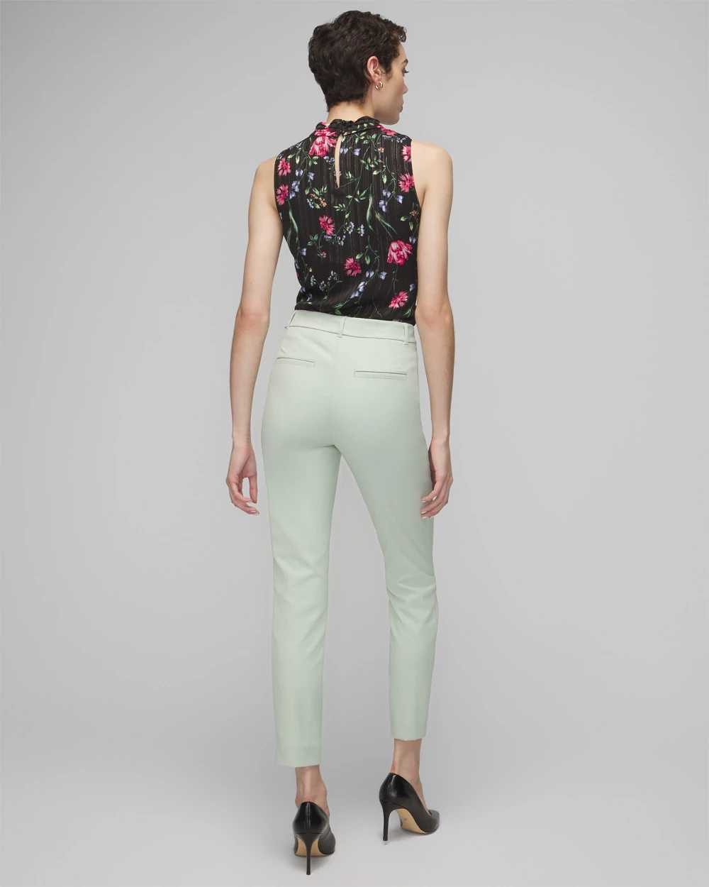 WHBM® Elle Slim Ankle Lightweight Comfort Stretch Pant click to view larger image.