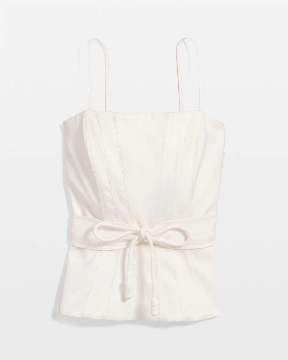 Tie-Waist Peplum Bustier - image 5