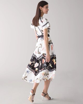 Floral & Lace Midi Dress