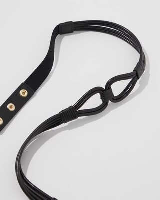 Knotted Skinny Stretch Belt click to view larger image.