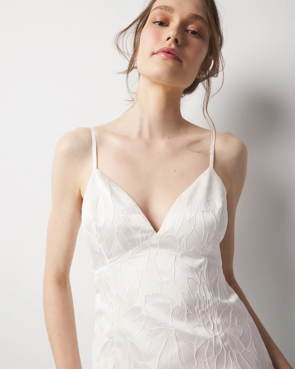 Floral Jacquard Midi Dress